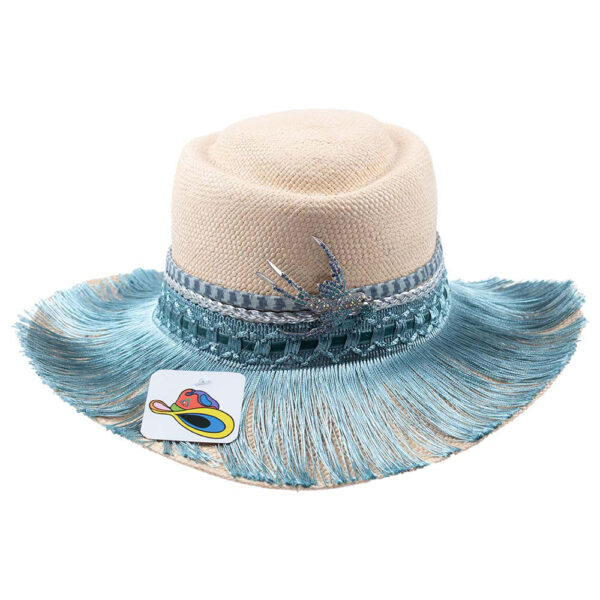 Panama-hat Plumas Azulejo