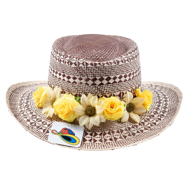 Panama-hat Flores Amarillas