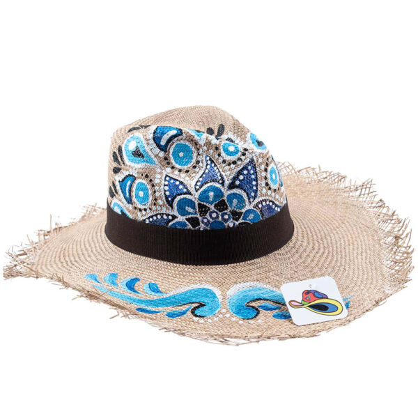 Panama-hat Mandala Turquesa