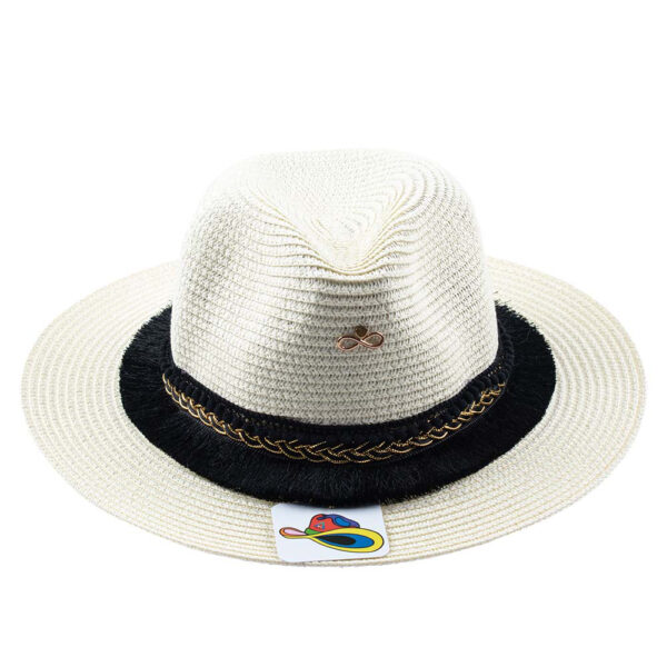 Panama Hat Black and White