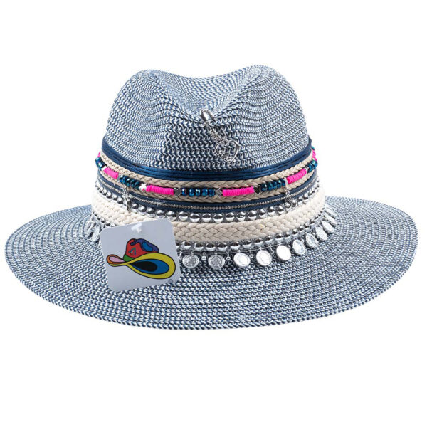 Fashion Hat Coins Azul